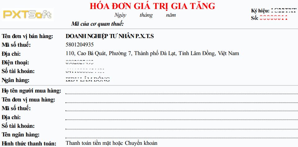 Hóa đơn GTGT